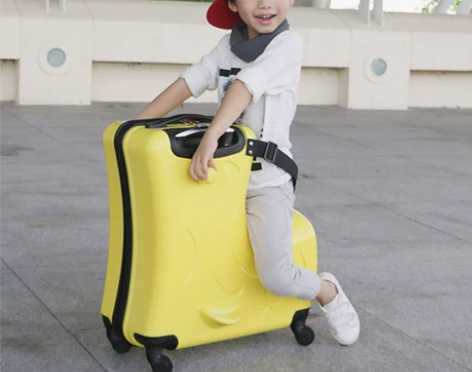 miyo儿童旅行箱可坐可骑拉杆箱男女宝宝带...