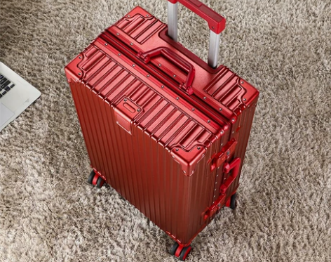 红色结婚行李箱女新娘陪嫁箱密码箱嫁妆箱婚庆...