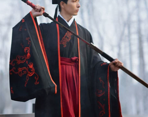 ?出[如梦霓裳]绝版汉服男装 衣裳大氅[思...
