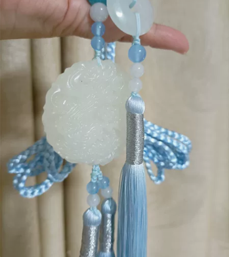 宫绦汉服腰佩古装禁步马面裙压襟长流苏挂件腰...