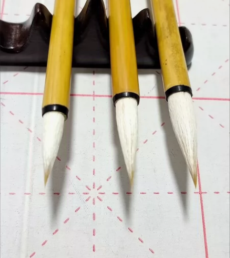 书法国画毛笔兼豪狼豪羊豪中大楷白云毛笔初学...