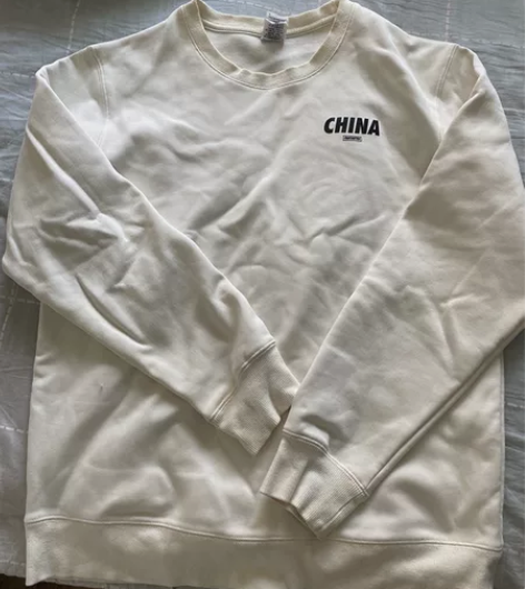 男士加宝宝绒卫衣，xl码数，领口有一丢丢黄...