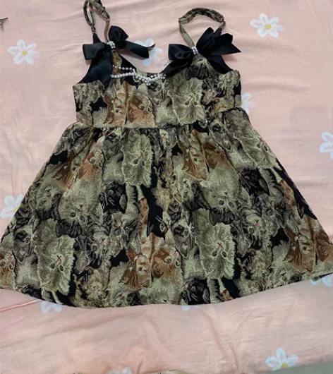 背带裙,里面可搭配衬衫,9成新,跟同学撞衫...