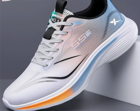 特步男鞋2024夏季新款飞织网面运动鞋透气...