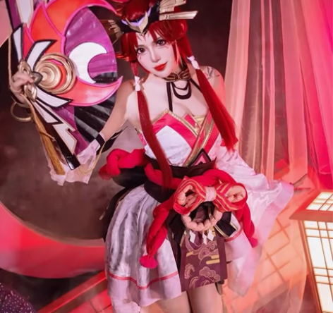 【cos出租】不知火舞绯月行cos 尺码：...