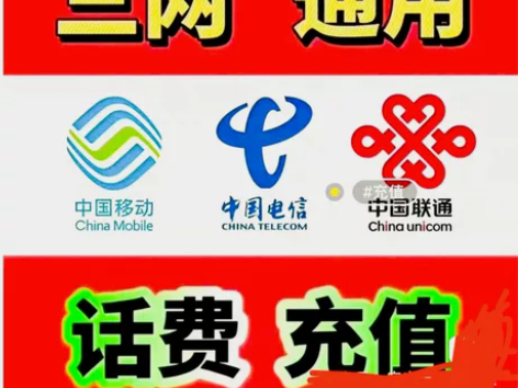 全国移动,联通,电信充值到账300元 三网...