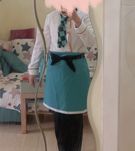 出鬼灭之刃咖啡厅系列灶门炭治郎cos服 X...