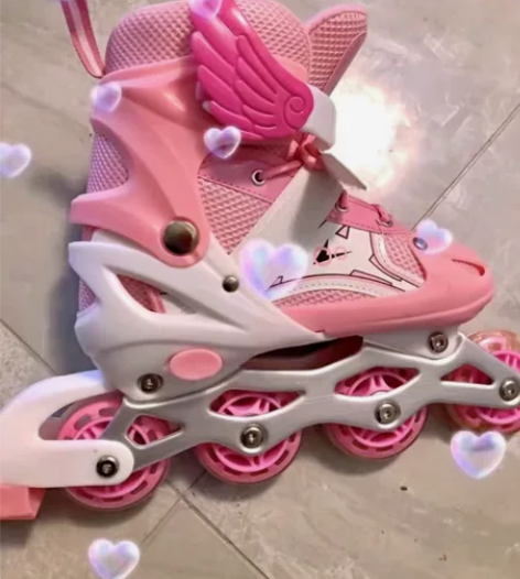 特价溜冰鞋儿童全套装女童直排轮女孩旱冰鞋轮...