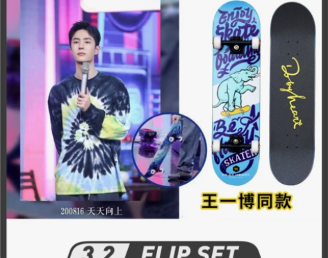 DBH专业滑板 史努比刷街儿童成人初学者街...