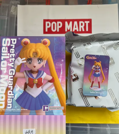 现货泡泡玛特美少女战士系列盲盒手办万代摆件...