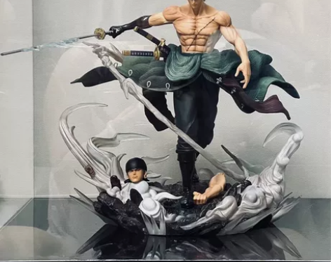 海贼王索隆手办一GK阿修罗九刀流三头六臂模...