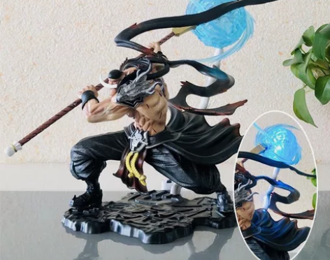 四皇白胡子摆件手办可发光onepiece海...
