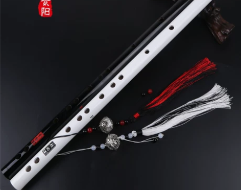 笛子黑白古风初学横笛成人学生零基础专业演奏...