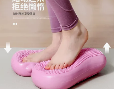 小型充气踏步机家用平衡支撑训练脚踏机运动减...