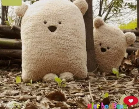 伊丽莎白超级推荐 HR广告款 大脸方熊靠垫...