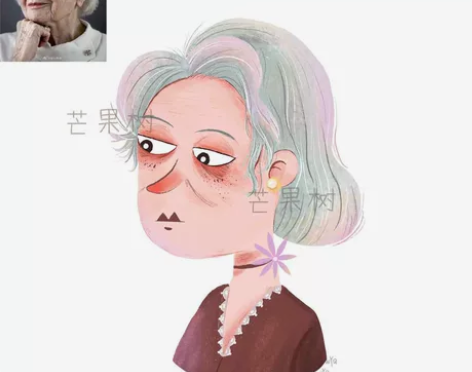 手绘头像 ipad手绘头像插画，半写实风格...