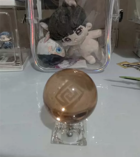 原神岩元素水晶球夜灯摆件，有几种灯光颜色，...