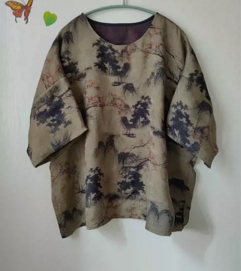 全新手作真丝重缎花萝香云纱上衣，整料制作。...