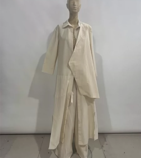 服装设计成衣，服装设计百坯 三件套，长款衬...