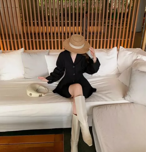 腰精西装，显瘦又性感。腰部镂空设计真的超级...