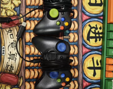 【捡漏】两个游戏手柄有线PC电脑游戏手柄 ...