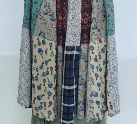 木蓝家熊姑娘森系复古风文艺百家拼花色100...