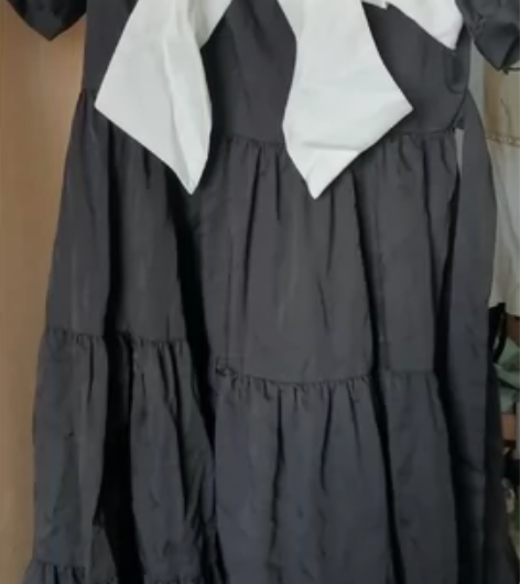 出黑色公主风裙子，全新，有褶皱是因为压箱底...