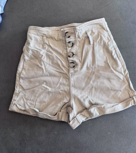 高腰显瘦百搭阔腿裤女欧美宽松休闲卷边牛仔短...