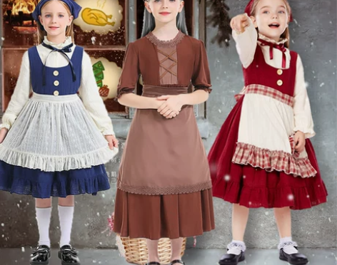 ?儿童卖火柴的小女孩小红帽cos舞台剧外婆...