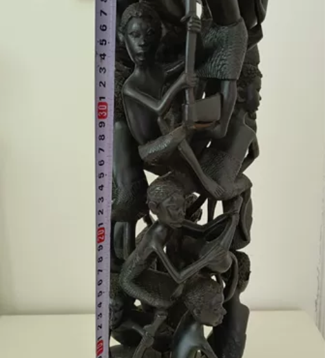 非洲家族树黑木雕，镂空雕的非常细致精致为数...