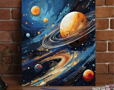 DIY数字油画 1pc 无框帆布数字油画，...