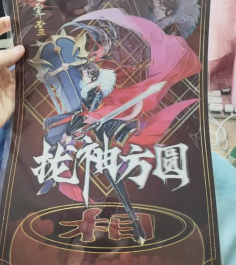 b站IP 拢袖方圆 银收藏画 材质：画面为...