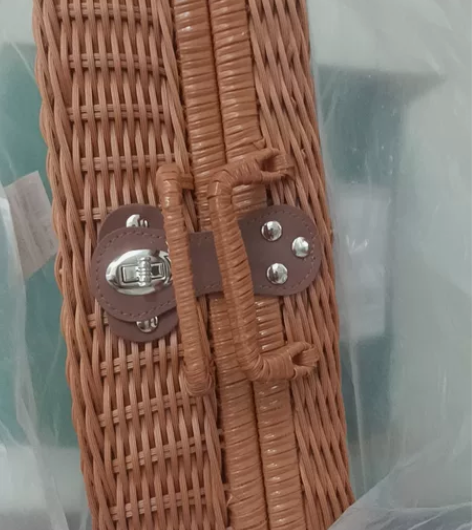藤编手提箱 30*21*15cm 英氏赠送...