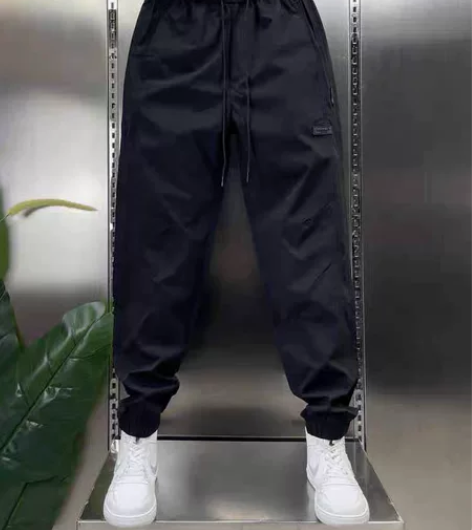 夏季男士束脚裤轻薄透气九分休闲裤潮流百搭小...