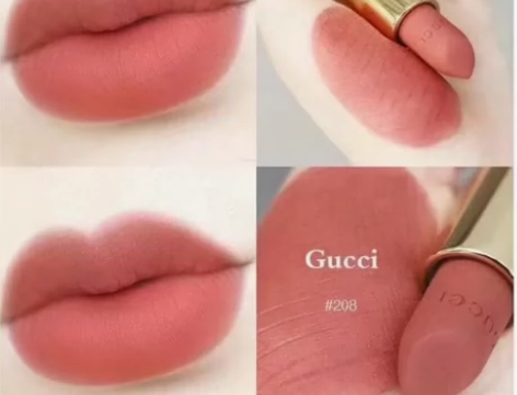 Gucci金管208 超级好看的蜜桃奶茶色...