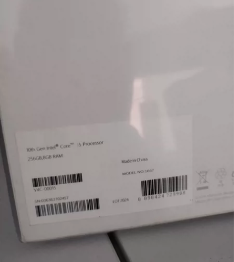 微软笔记本 i5-1035/8g/256g...