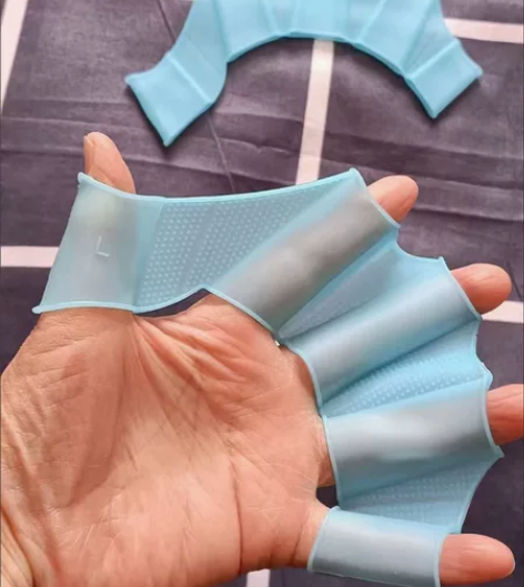 【全新5.9】游泳硅胶手蹼手套成人男女儿童...