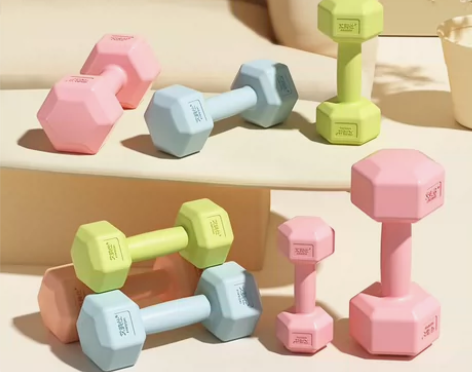 【5.8元哑铃特价】全新包邮彩色哑铃女士小...