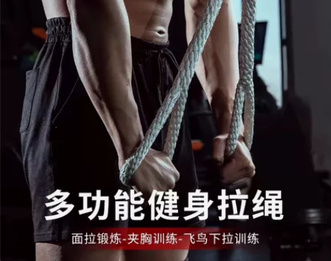 劳拉之星肱二三头肌面拉高位下拉绳索训练双头...