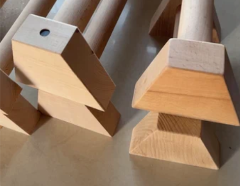 欧洲进口榉木 实木俯卧撑支架 倒立架 俄挺...