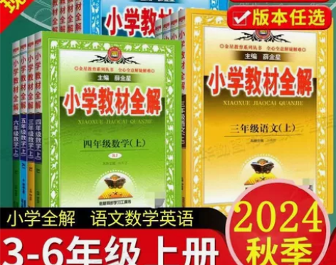【现货速发】2024年秋季新版小学教材全解...