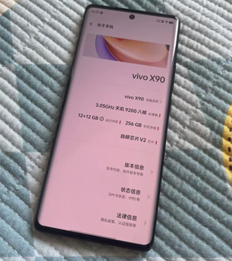 vivoX90 自用的 保护的很好 无划痕...