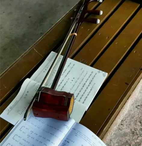 小叶紫檀二胡一把，闲置转让。随琴附赠全套配...