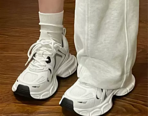 老爹鞋女鞋子2023新款夏季百搭白鞋轻便网...