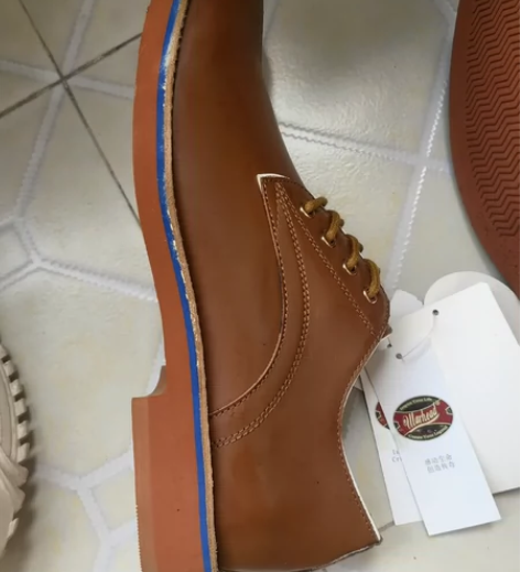 Warhead麂皮复古美式布洛克皮鞋41码...