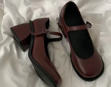英伦风厚底小皮鞋2024夏季新款百搭仙女玛...