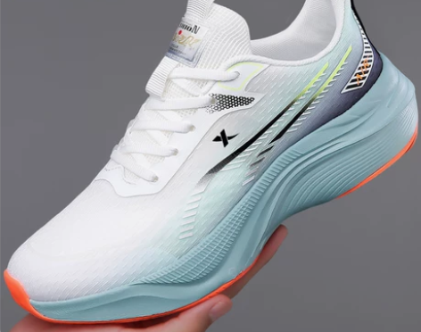 特步运动鞋夏季透气网面跑鞋情侣款跑步鞋轻便...