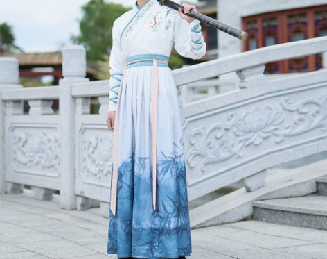 ?正品原创侠客汉服男中国风晋制齐腰襦裙帅气...