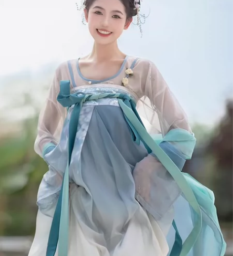 桔屿汉服  碧落 S码，仅试穿洗干净，佛系...