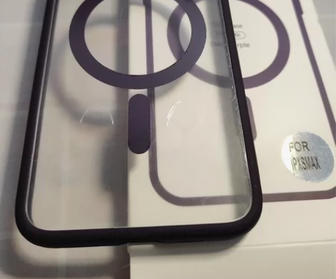 适用苹果Xs max手机壳紫色保护壳磁吸充...